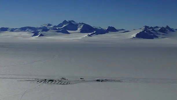 Ice cave leading to an ancient city